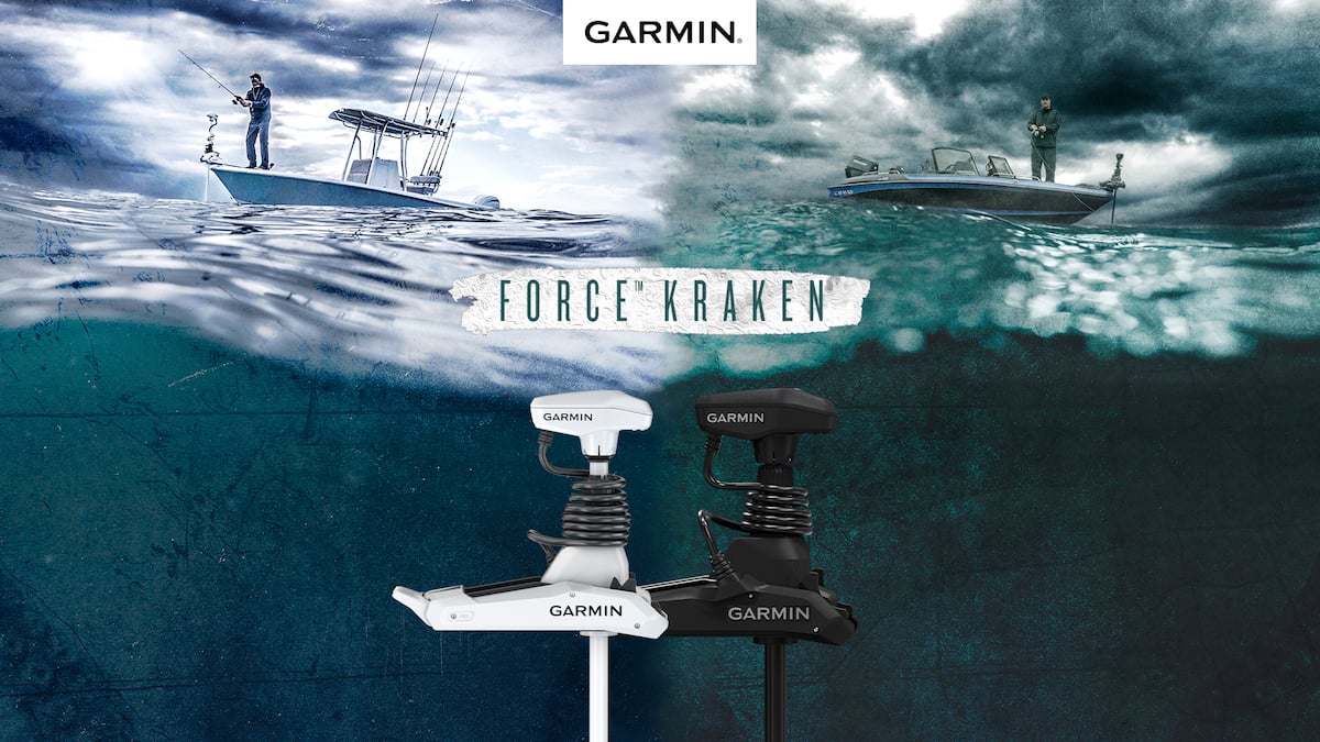 Garmin unveils Force Kraken trolling motor